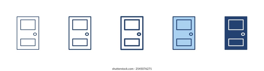 Icono de puerta Conjunto de símbolos colección