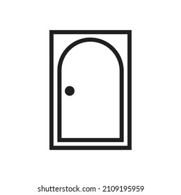 Door icon trendy design Template