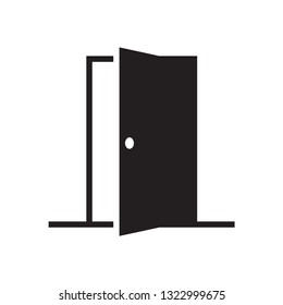 door icon in trendy flat style 