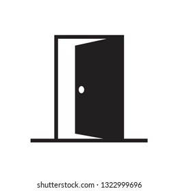 door icon in trendy flat style 