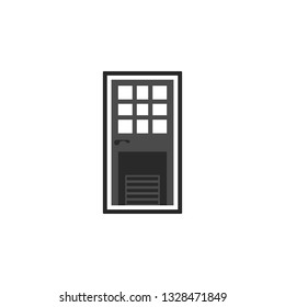 Door, icon in trendy flat style isolated on white background. Door symbol for your web site design, logo, app, UI. Vector illustration, EPS10. - Vector