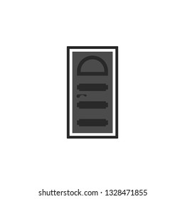 Door, icon in trendy flat style isolated on white background. Door symbol for your web site design, logo, app, UI. Vector illustration, EPS10. - Vector