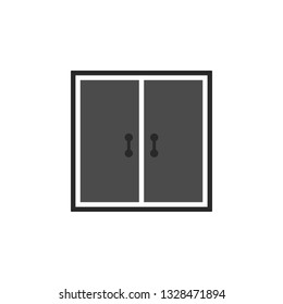 Door, icon in trendy flat style isolated on white background. Door symbol for your web site design, logo, app, UI. Vector illustration, EPS10. - Vector
