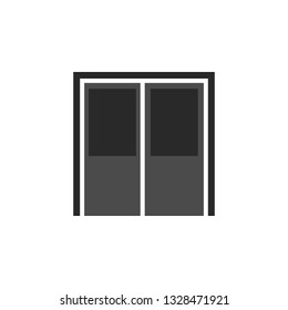 Door, icon in trendy flat style isolated on white background. Door symbol for your web site design, logo, app, UI. Vector illustration, EPS10. - Vector