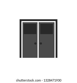Door, icon in trendy flat style isolated on white background. Door symbol for your web site design, logo, app, UI. Vector illustration, EPS10. - Vector