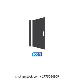 Door Icon in trendy flat style isolated on grey background. Open door symbol for your web site design, logo, app, UI. Vector illustration, EPS10.