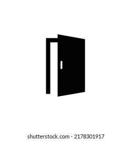 Door Icon in trendy flat style isolated on white background.