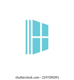 Icono de puerta en estilo plano de moda ,Símbolo de puerta abierta para el diseño de su sitio web, logotipo, ilustración vectorial