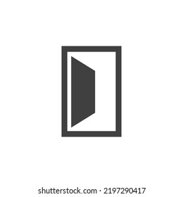 Door Icon in trendy flat style ,Open door symbol for your web site design, logo, Vector illustration