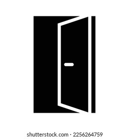Door Icon in trendy flat style. Open door symbol for your web site design, logo, app, UI. Vector illustration.
