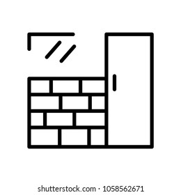 door  icon vector