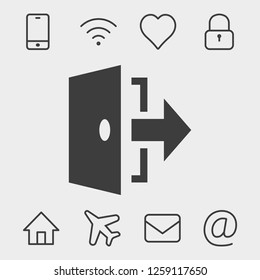 door icon vector