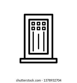 Door icon vector