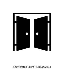 Door icon vector