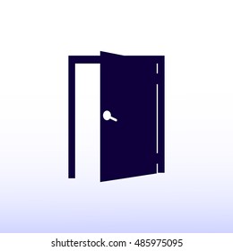 door icon, vector best flat icon, EPS