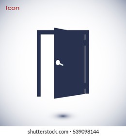 door icon, vector best flat icon, EPS