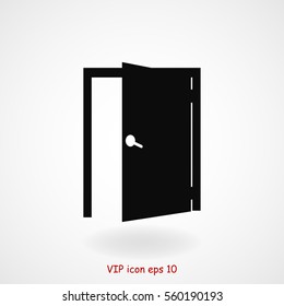 door icon, vector best flat icon, EPS