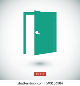 door icon, vector best flat icon, EPS