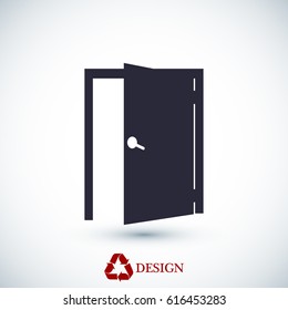 door icon, vector best flat icon, EPS