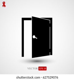 door icon, vector best flat icon, EPS