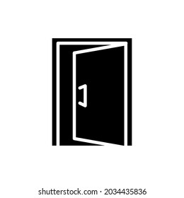 Ilustración de diseño del vector de icono de puerta