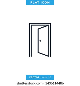 Door Icon Vector Design Template