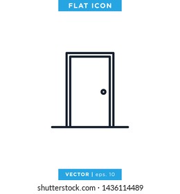 Door Icon Vector Design Template
