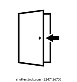 door icon vector design template in white background