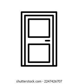 door icon vector design template in white background