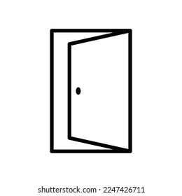 door icon vector design template in white background