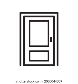 Vektordesign-Vorlagen für Türsymbol 