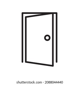 plantillas de diseño de vectores de iconos de puerta 