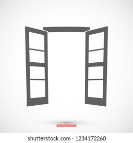 Door icon. Vector  Eps 10 