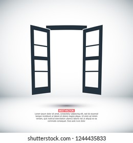 Door icon. Vector  Eps 10 