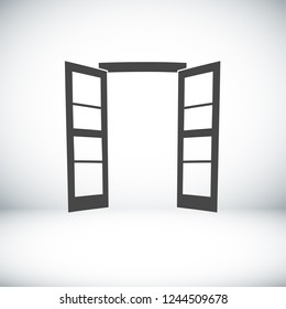Door icon. Vector  Eps 10 