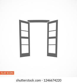 Door icon. Vector  Eps 10 