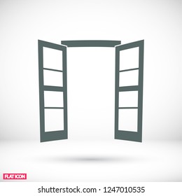 Door icon. Vector  Eps 10 