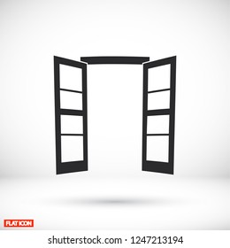 Door icon. Vector  Eps 10 