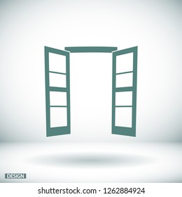 Door icon. Vector  Eps 10 