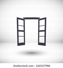 Door icon. Vector  Eps 10 