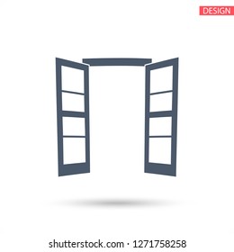 Door icon. Vector  Eps 10 