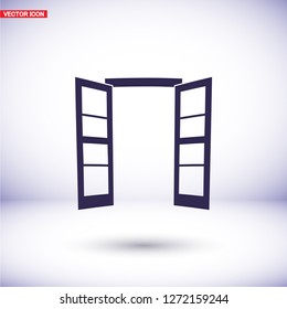 Door icon. Vector  Eps 10 