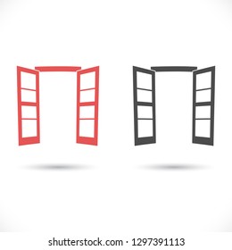 Door icon. Vector  Eps 10 