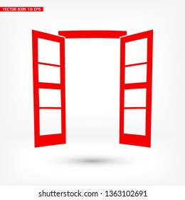 Door icon. Vector  Eps 10 