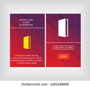 Door icon. Vector Eps 10 . Lorem Ipsum Flat Design