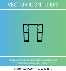 Door icon. Vector  Eps 10 . Lorem Ipsum Flat Design 