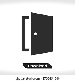 Door icon vector eps 10
