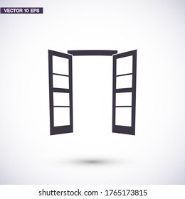 Door icon. Vector  Eps 10 . Lorem Ipsum Flat Design 