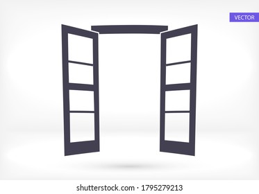 Door icon. Vector  Eps 10 . Lorem Ipsum Flat Design 