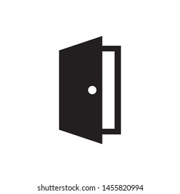 Door icon vector. flat design